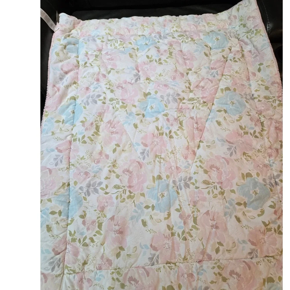 Levtex Baby Woodland Forest Animals Teepee Floral Quilt Blanket Pink Blue Boho‎